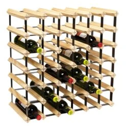 Metro Vinställ För 42 St Flaskor Påbyggnadsbart