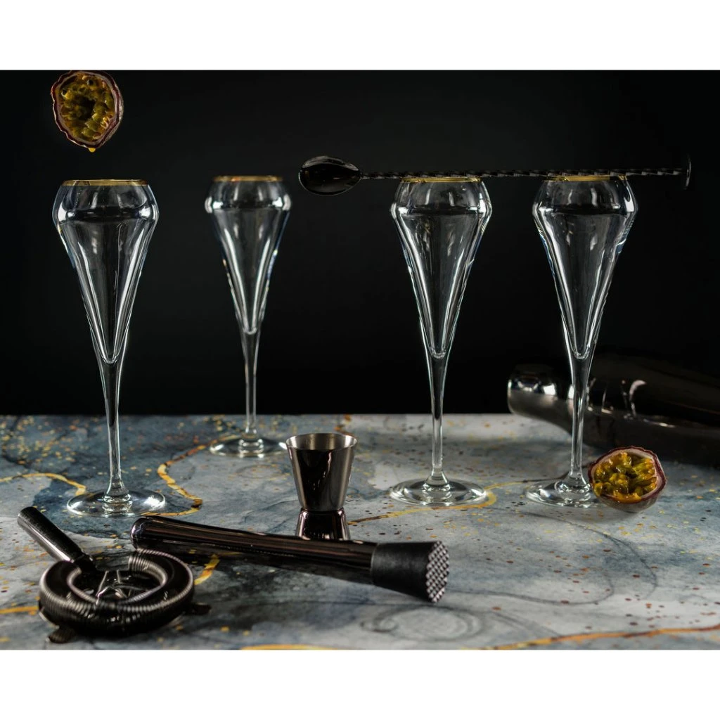 Open Up Champagneglas Guldkant 20 Cl 2 Open Up Champagneglas Guldkant 20 Cl - Bild 2